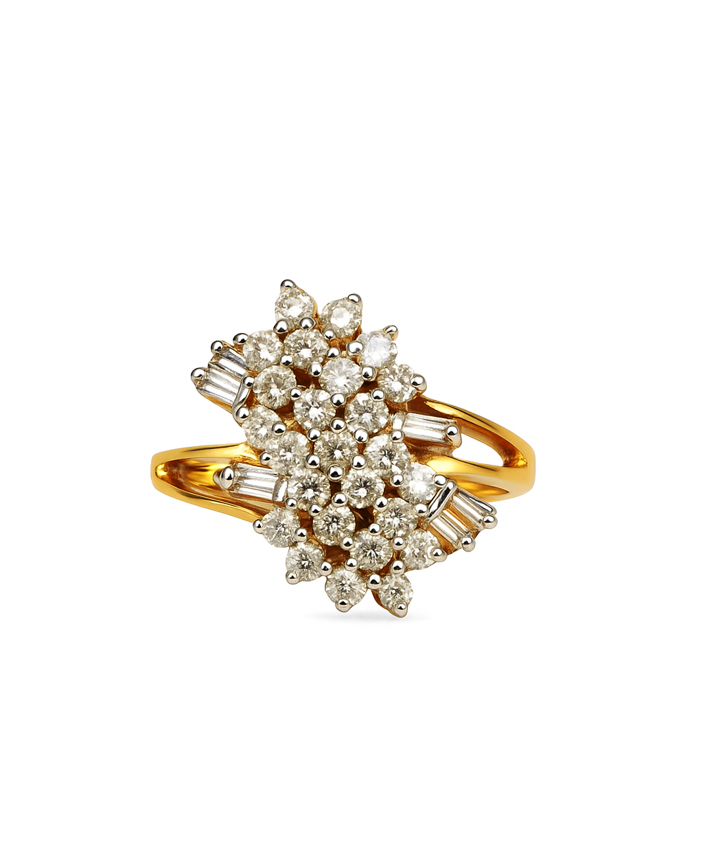 Beautiful 18 Kt Gold  Natural Diamond Ring